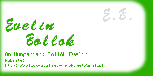 evelin bollok business card