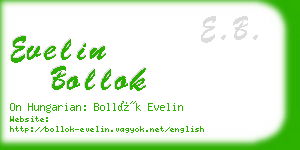 evelin bollok business card